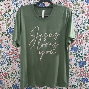 Bella Canvas Green Short Sleeve Tee